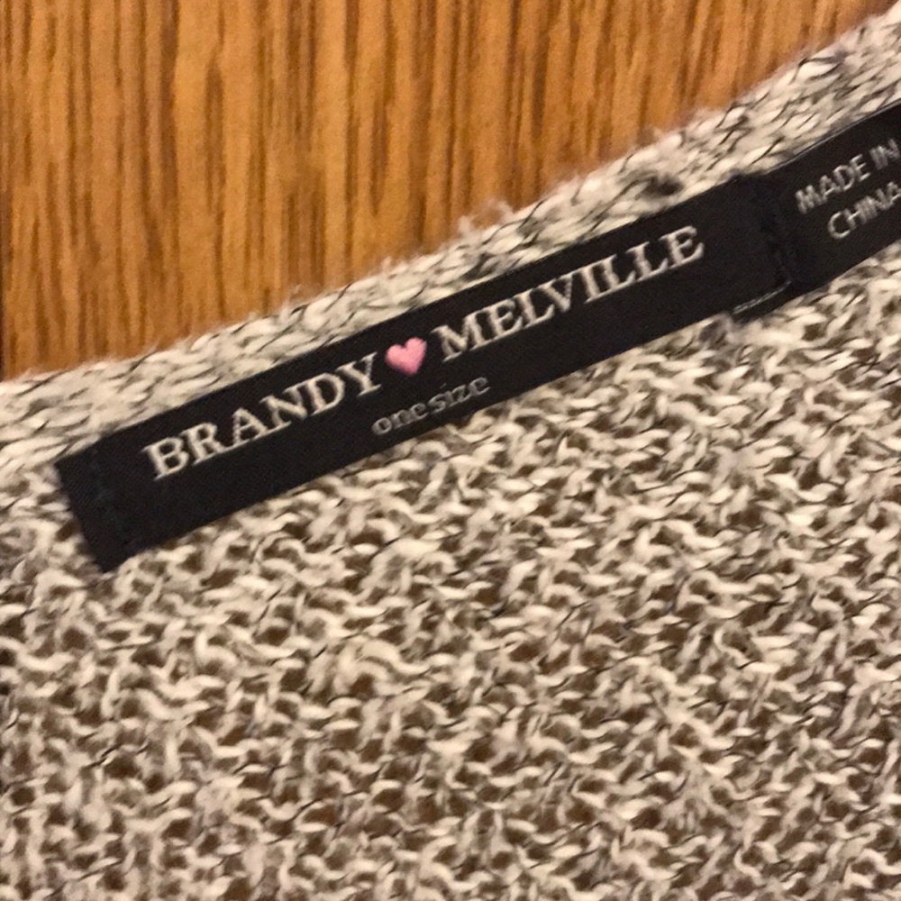 Brandy Melville grey knitted cover up